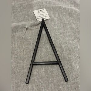 Hobby Lobby Black Metal Letter A 4x7 Inch Wall Decor New With Tags
